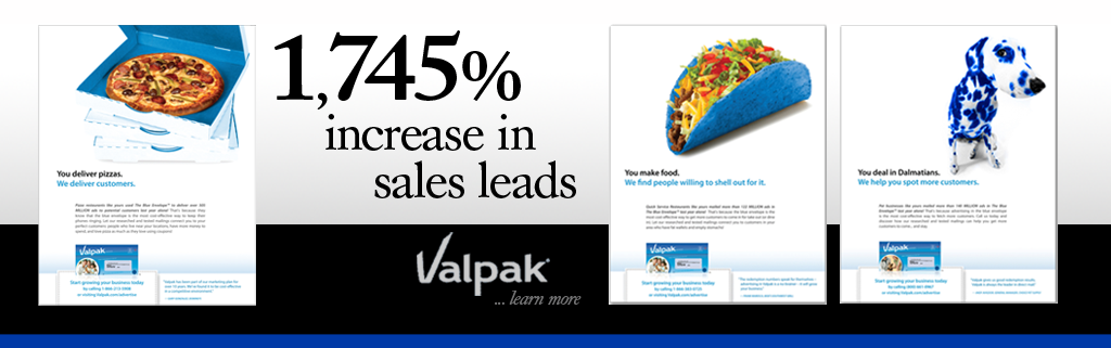 Third Person Franchise Advertising & Marketing helped Valpak increase sales leads by 1,745%